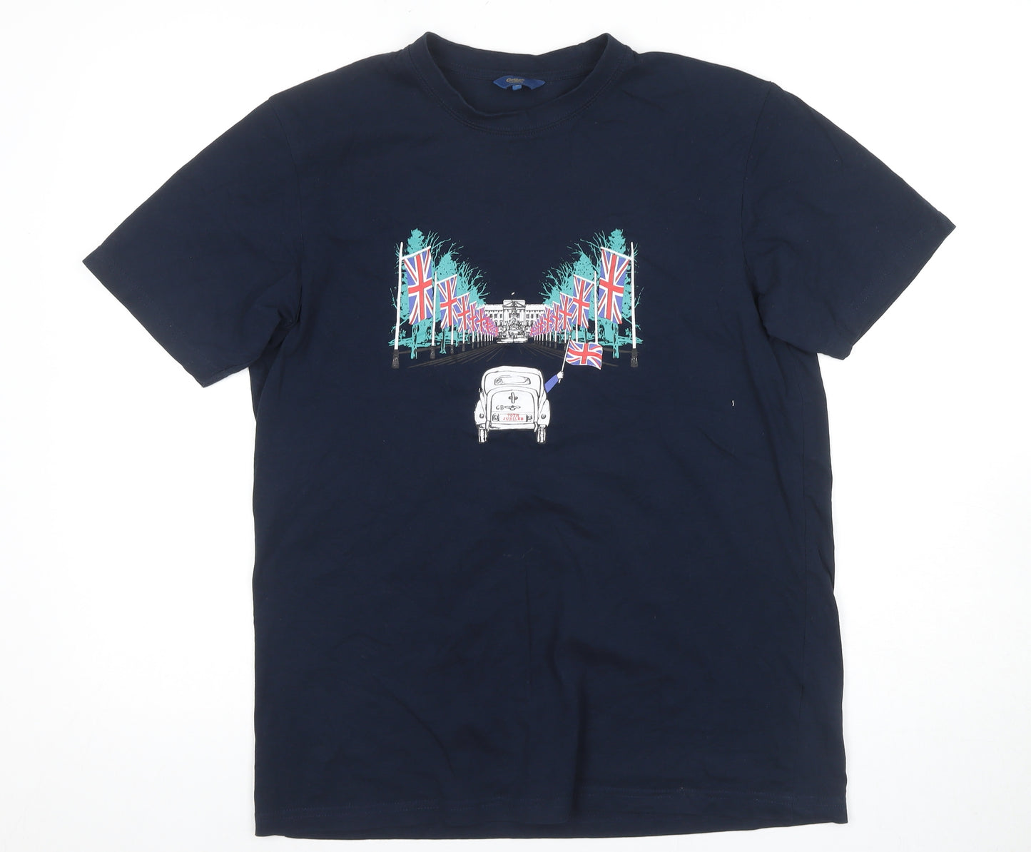 Cotton Traders Men's M Blue Graphic T-Shirt