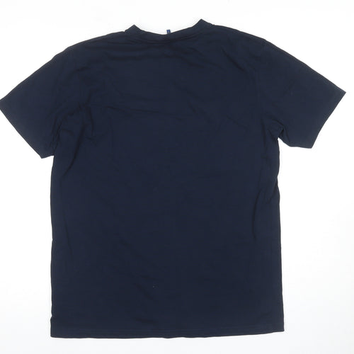 Cotton Traders Men's M Blue Graphic T-Shirt