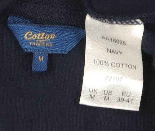 Cotton Traders Men's M Blue Graphic T-Shirt