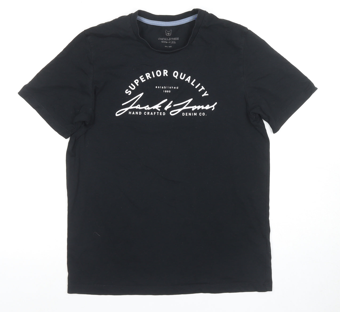 Jack & Jones Boys Black XL Graphic Print T-Shirt