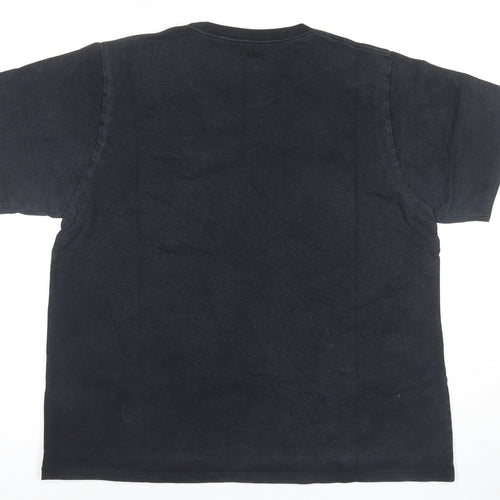 UT Men's Black Graphic Print T-Shirt XS
