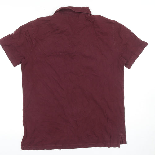 GAP Men's Red Polo Shirt M, Short Sleeves, Cotton