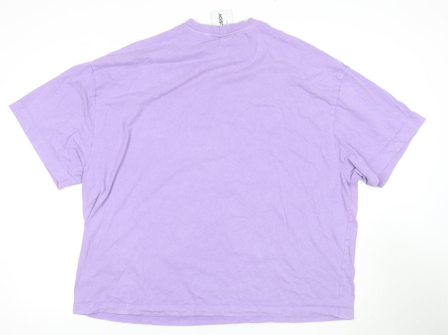 Collusion Men's Purple Animal Print T-Shirt L