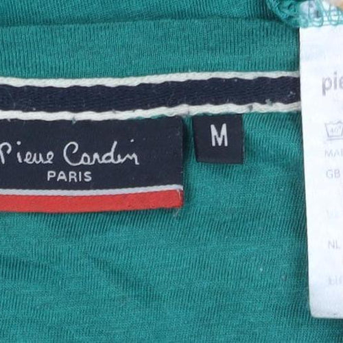 Pierre Cardin Men's Green Biker Graphic T-Shirt M
