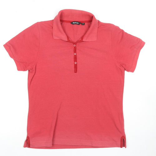 Rohan Women's Red Polo Shirt S Short Sleeve