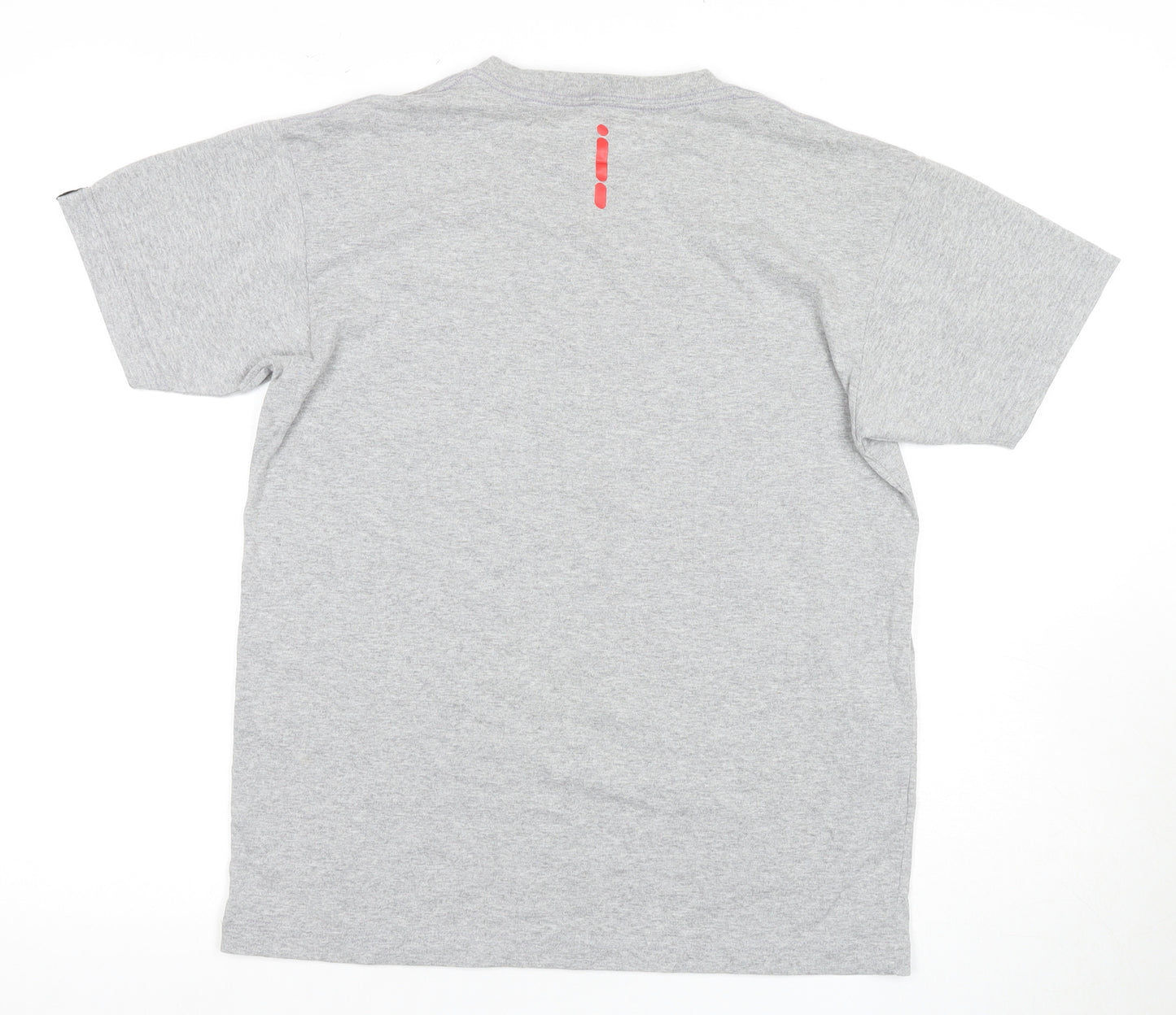 Bonk Men's Grey Medium Crew Neck T-Shirt