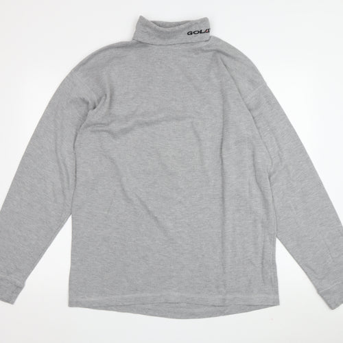 Gola Men's Grey Roll Neck Long Sleeve Top XL