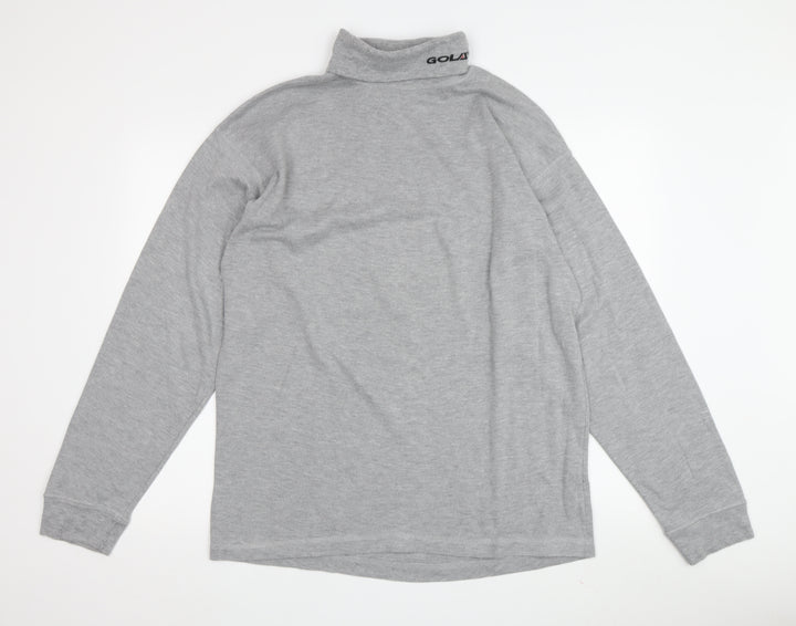 Gola Men's Grey Roll Neck Long Sleeve Top XL
