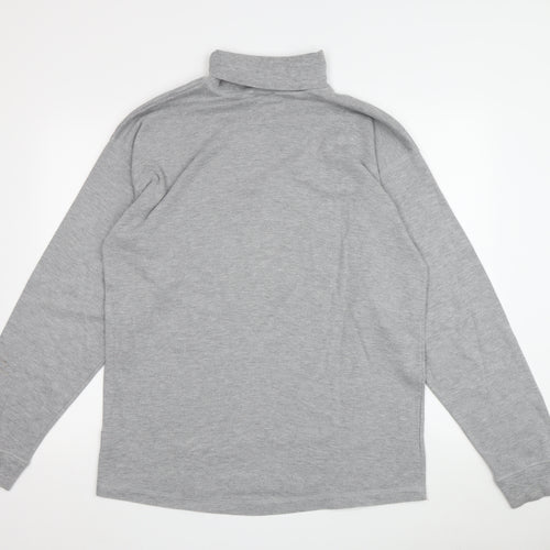 Gola Men's Grey Roll Neck Long Sleeve Top XL