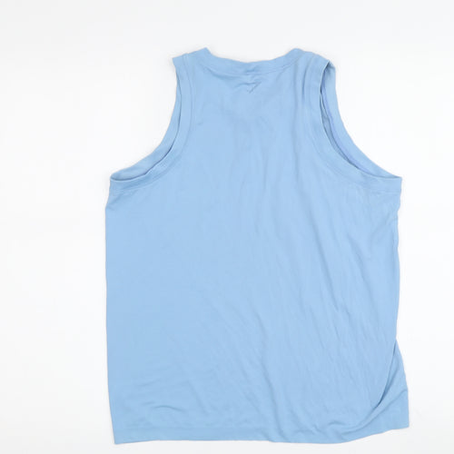 Gymshark Unisex Blue Tank Top, Size S, Moisture Wicking