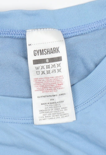 Gymshark Unisex Blue Tank Top, Size S, Moisture Wicking