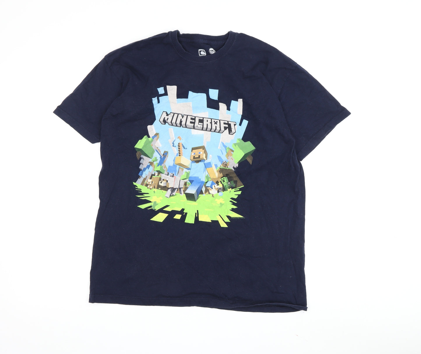 Urban Outlaws Teens Blue Minecraft T-Shirt Size 13