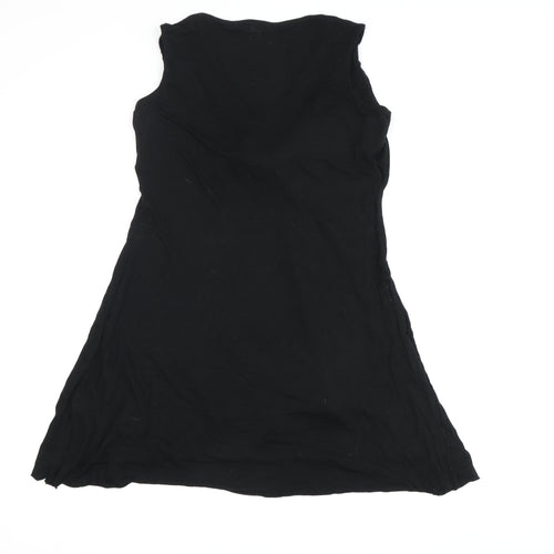 All Saints Women's Black Wrap Blouse in Size Small