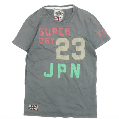 SuperDry Men's Grey Graphic Crew Neck T-Shirt M