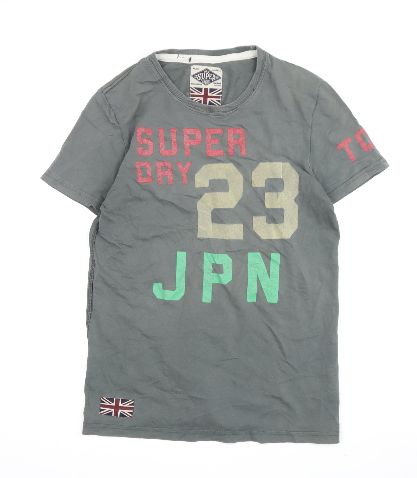 SuperDry Men's Grey Graphic Crew Neck T-Shirt M