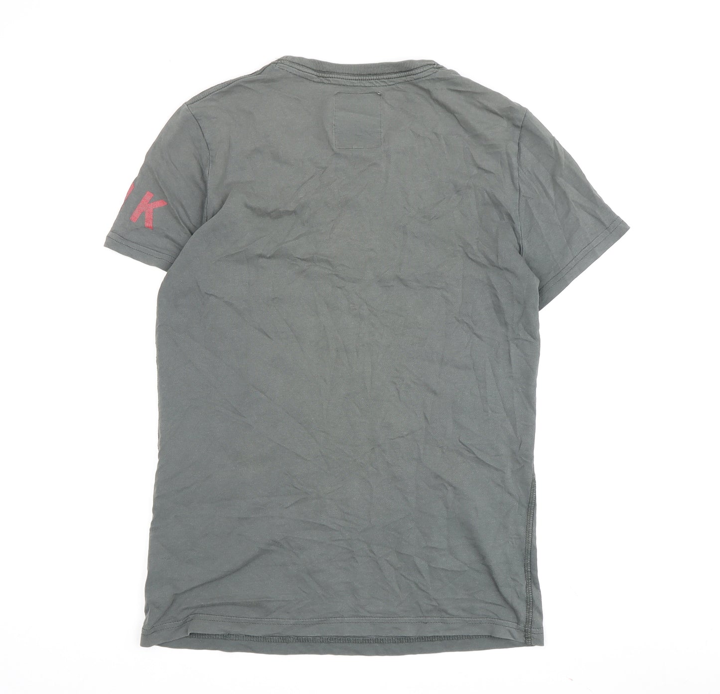 SuperDry Men's Grey Graphic Crew Neck T-Shirt M