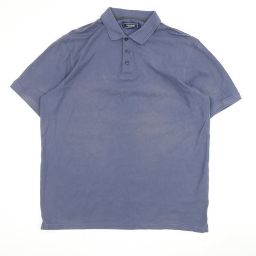 Maine New England Men's Blue Polo Shirt Large Casual