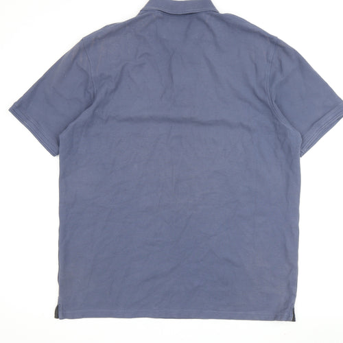 Maine New England Men's Blue Polo Shirt Large Casual