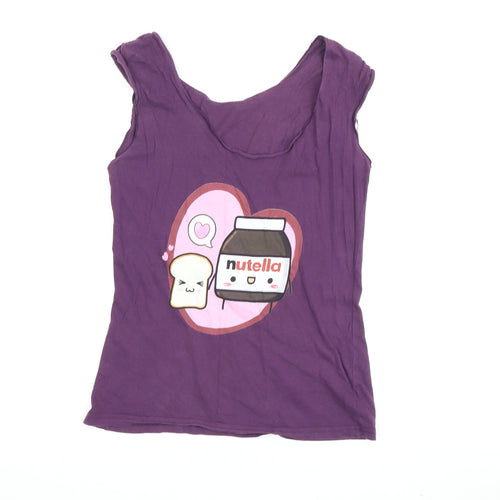 American Apparel Purple Women's Tank Top, Size S, Casual Style