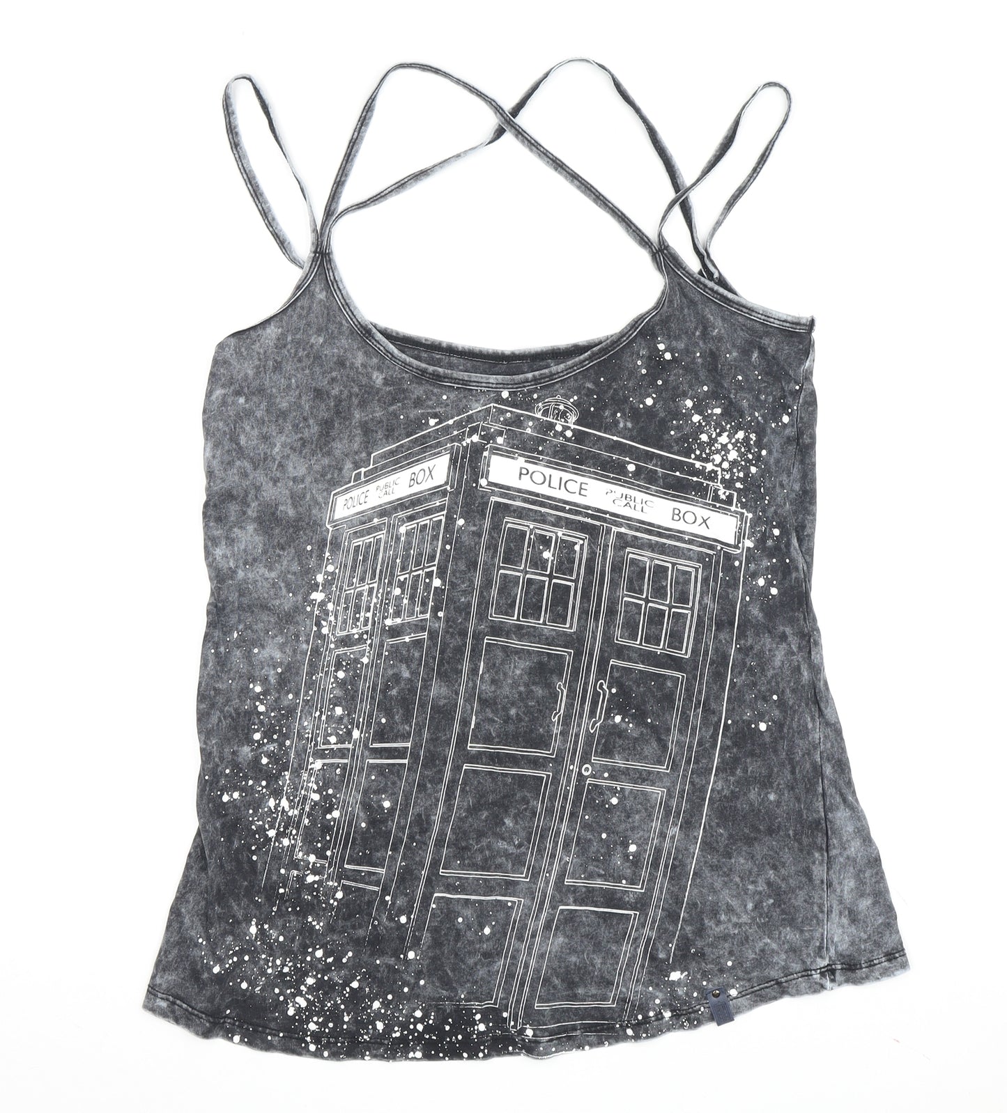 Doctor Who Unisex Grey Camisole Tank - Medium, Geek Chic