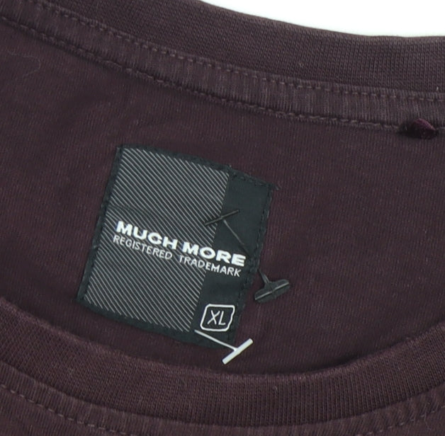 Much More Men's Purple XL Graphic T-Shirt