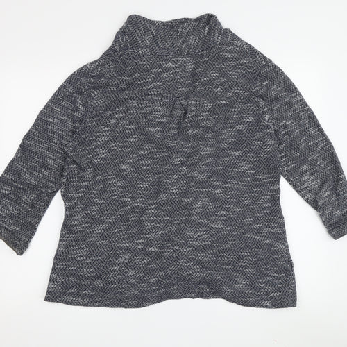 FatFace Women's Blue Knitted Open Cardigan - Size 12