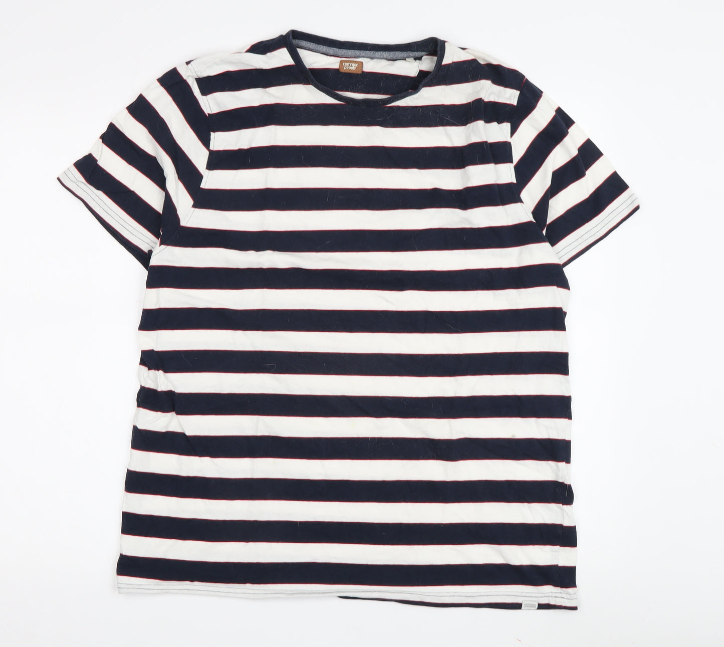 Common People Men's Multicoloured L Striped T-Shirt