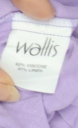 Wallis Women's Purple Button-Up Shirt Size 14 Petite