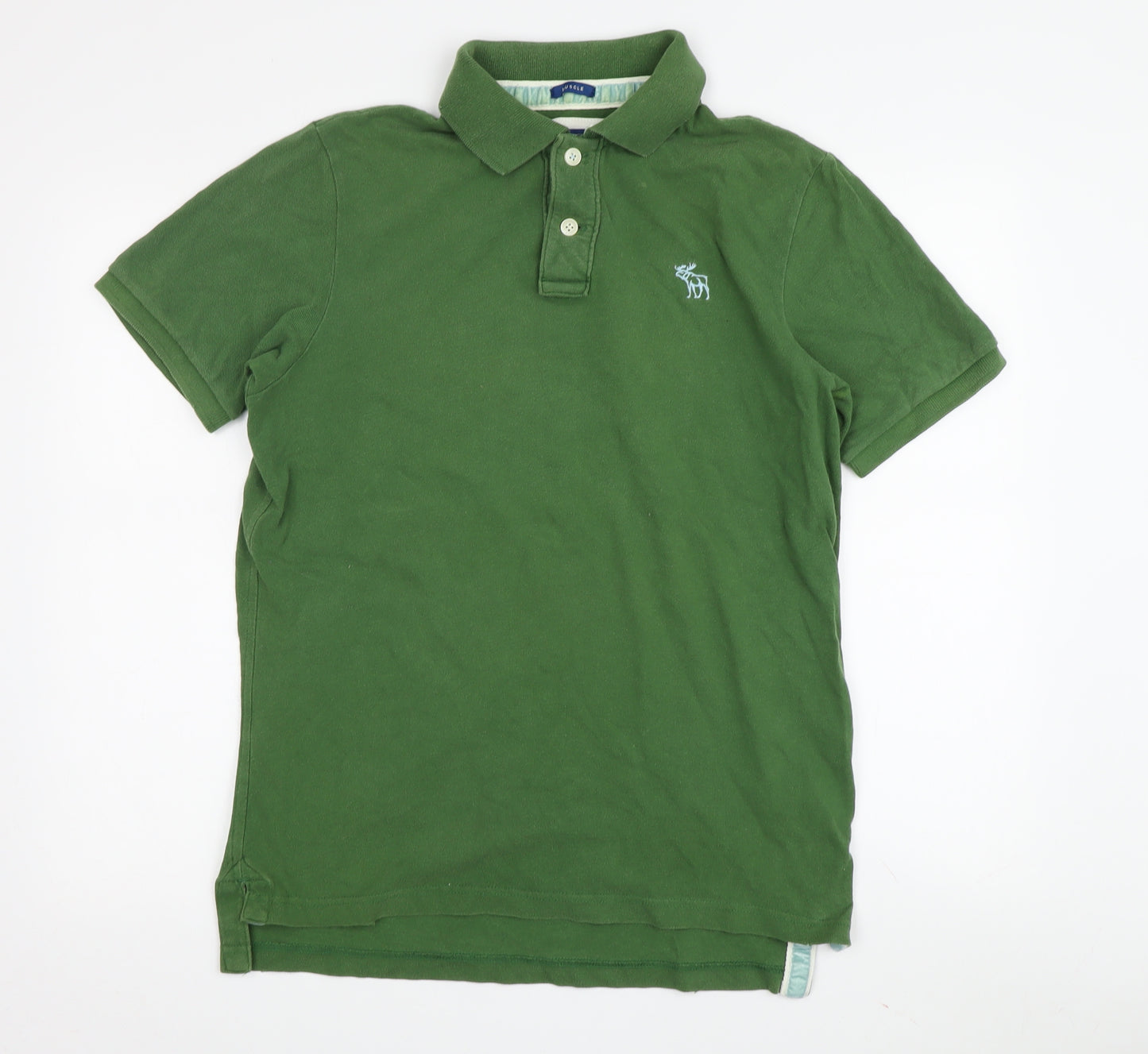 Abercrombie & Fitch Men's Green Polo M Athletic Fit