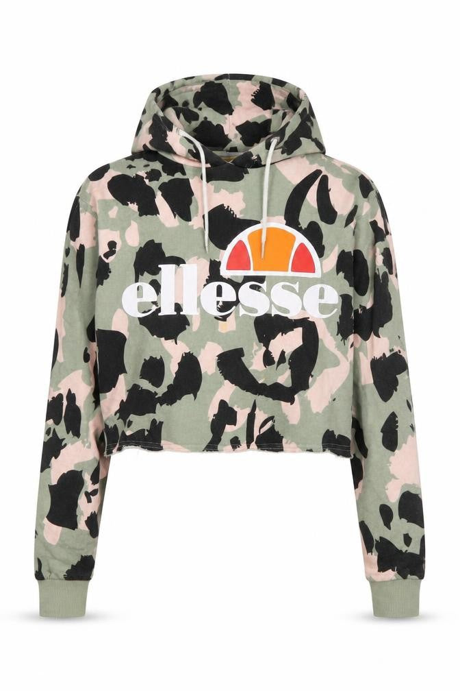 Front view of Ellesse Women's Multicoloured Camouflage Hoodie, size 8