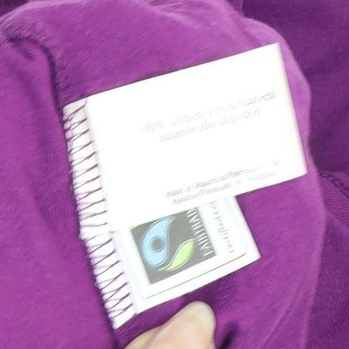 Laura Ashley Women's Purple Long Sleeve Basic T-Shirt Size 16