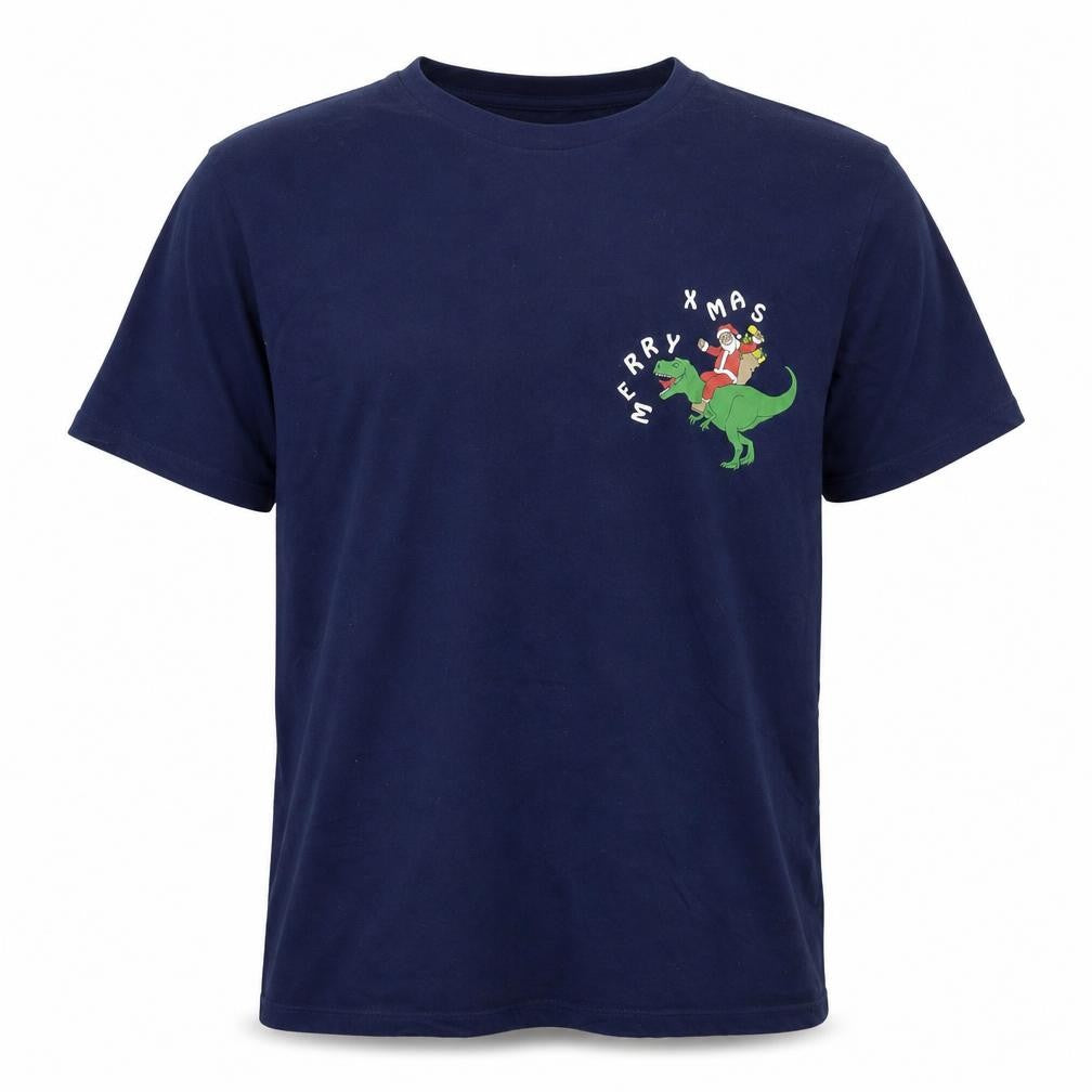 ASOS DESIGN Men's Blue Christmas T-Shirt XL