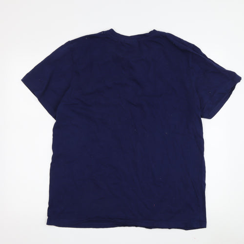 ASOS DESIGN Men's Blue Christmas T-Shirt XL