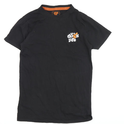 It's a dogs life Men's Black S Graphic T-Shirt