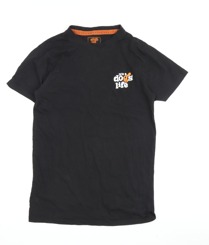 It's a dogs life Men's Black S Graphic T-Shirt