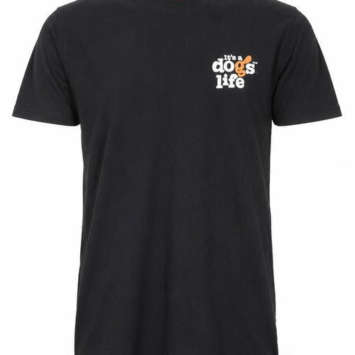 It's a dogs life Men's Black S Graphic T-Shirt