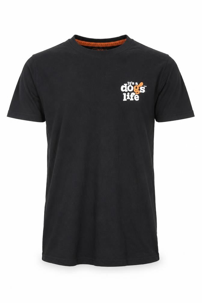 It's a dogs life Men's Black S Graphic T-Shirt