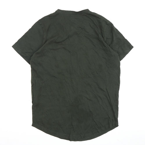 Jack & Jones Men's Green Crew Neck T-Shirt, Size S