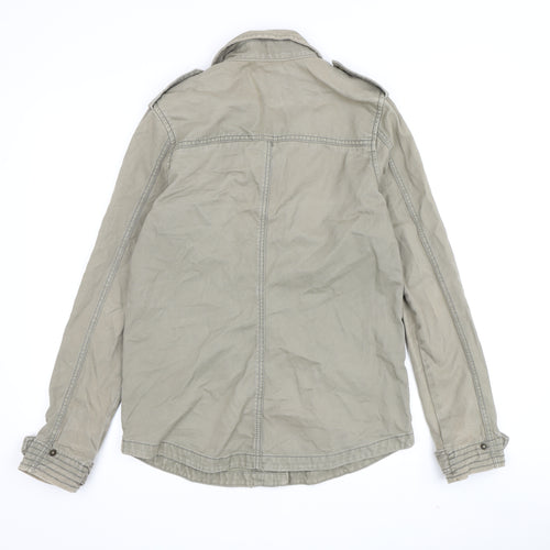 Next Women's Green Military Jacket Size M Cotton