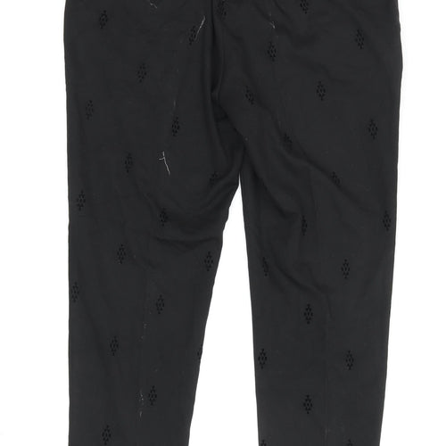 Warehouse Women’s Black Cropped Trousers Size 12