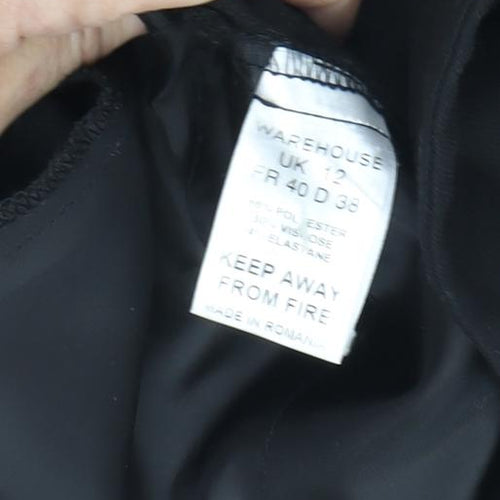 Warehouse Women’s Black Cropped Trousers Size 12