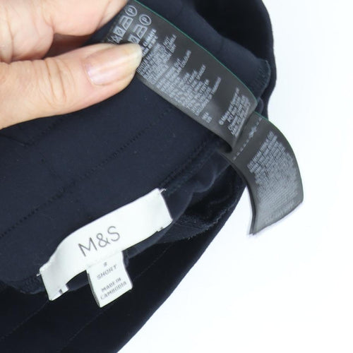 Marks and Spencer Women's Black Jogger Trousers, Size 4