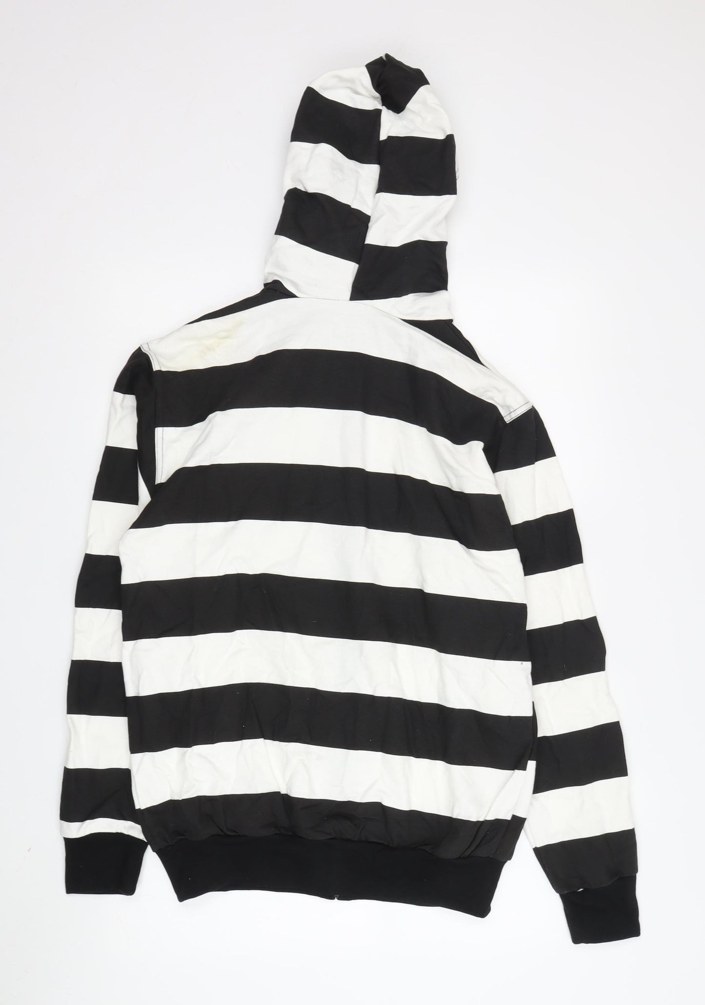 Stars & Stripes Men's Black White Striped Hoodie - S