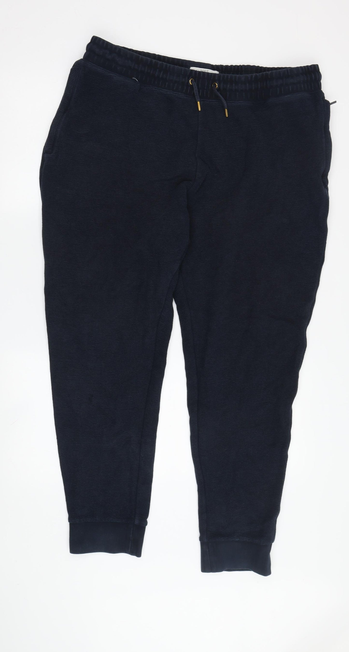 Marks and Spencer Men's Black Jogger Trousers L