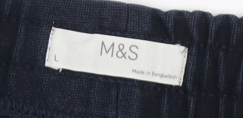 Marks and Spencer Men's Black Jogger Trousers L