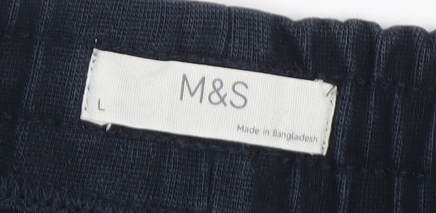 Marks and Spencer Men's Black Jogger Trousers L