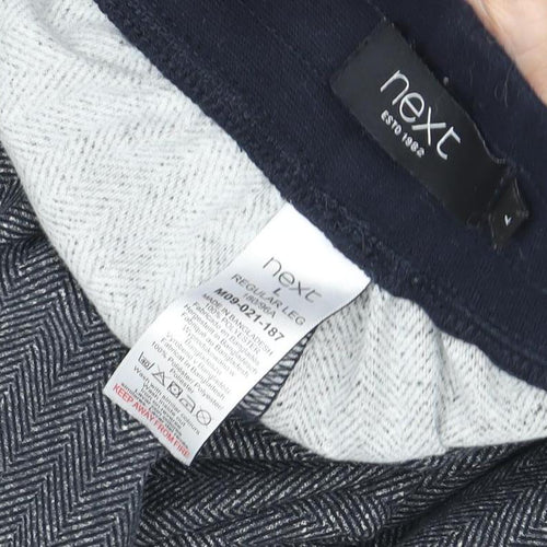 Next Men's Grey Herringbone Lounge Pants Size L