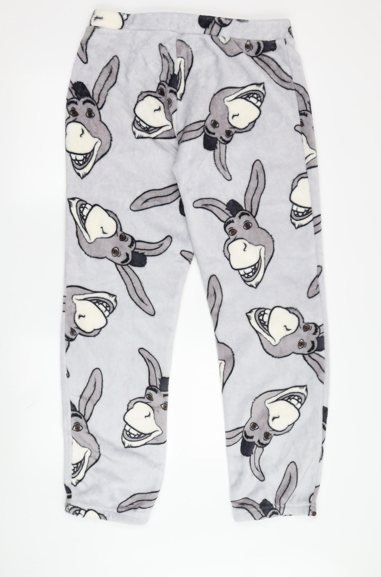 Primark Unisex Grey Shrek Pyjama Pants, Size S, Fleece