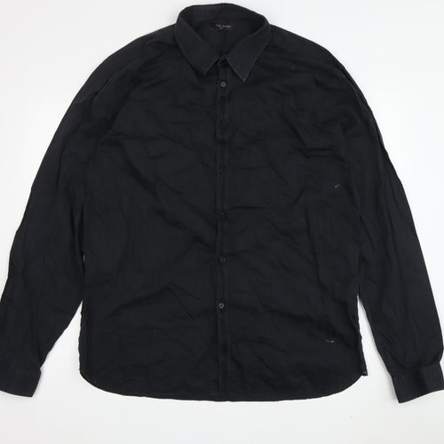 Ted Baker Men's Black Long Sleeve Button-Up Shirt