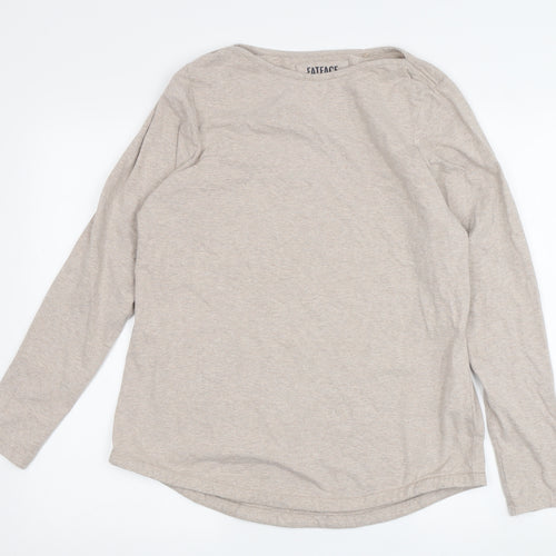 FatFace Women’s Beige Long Sleeve T-Shirt Size 12